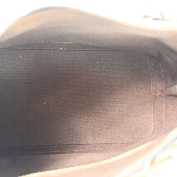 LOUIS VUITTON LV Logo Alma Hand Bag Monogram Leather Brown France - Picture 12 of 16